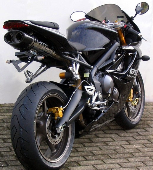 Bodis OVAL Q1, Slip-On, Stainless Steel for TRIUMPH Daytona 675 (2006-2012) | TDAY-001