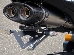 Bodis Exhaust License plate bracket, Stainless Steel Black Powder-Coated | TDAY-005