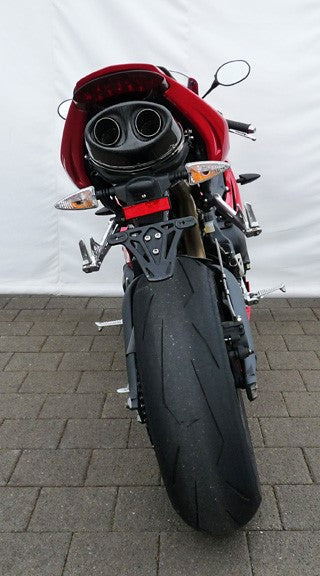Bodis OVAL Q1, Slip-On, Stainless Steel Black for TRIUMPH Daytona 675 (2006-2012) | TDAY-007