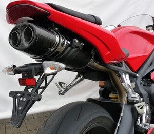Bodis OVAL Q1, Slip-On, Stainless Steel Black for TRIUMPH Daytona 675 (2006-2012) | TDAY-007