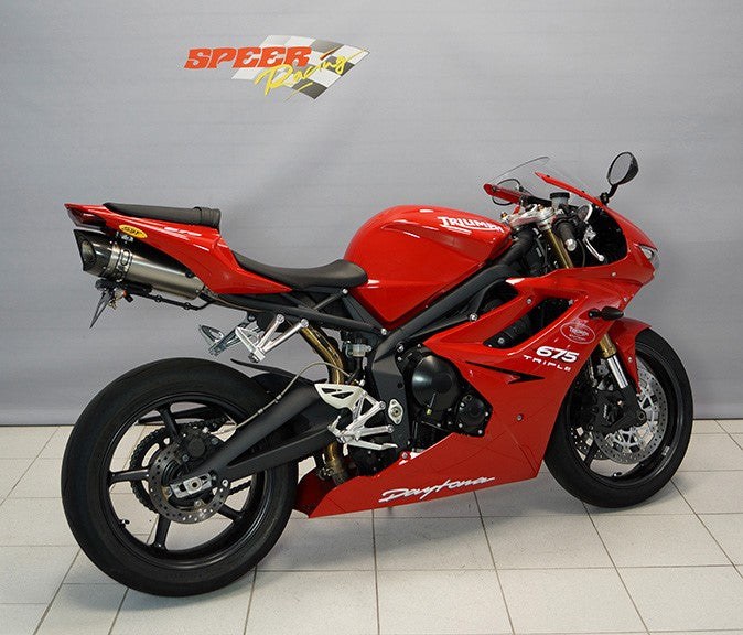 Bodis OVAL Q1-S, Slip-On, Full-Titan for TRIUMPH Daytona 675 (2006-2012) | TDAY-008