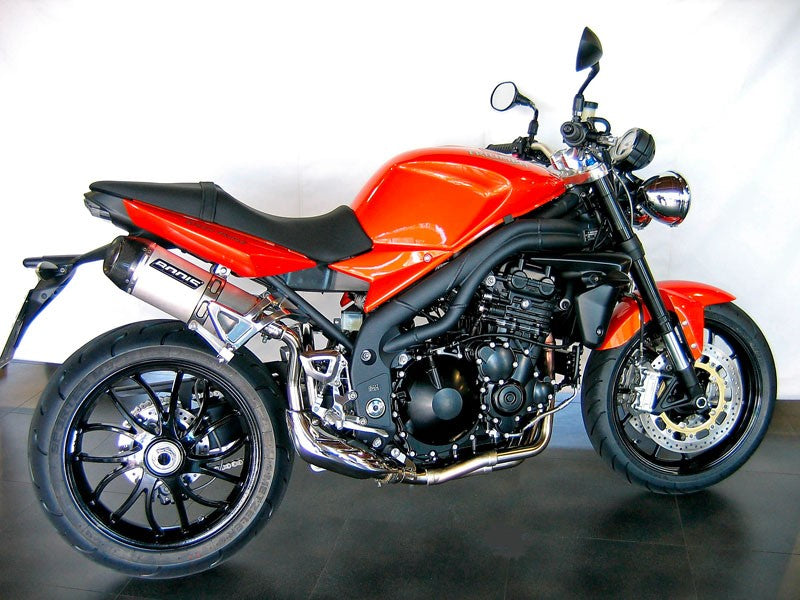 Bodis OVAL-TEC, Slip-On-set 3-2, Stainless Steel Brushed for TRIUMPH Speed Triple (2005-2010) | TSPT1050-001