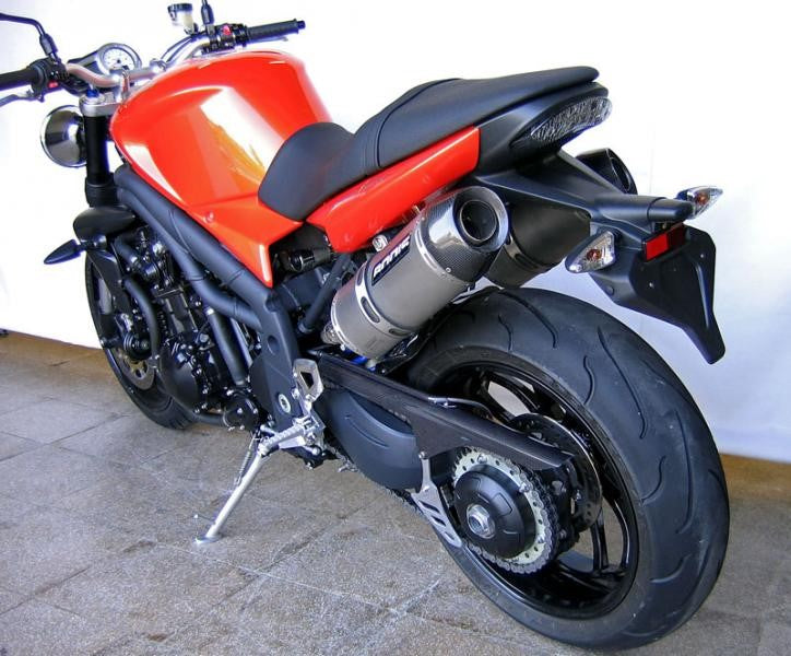 Bodis OVAL-TEC, Slip-On-set 3-2, Stainless Steel Brushed for TRIUMPH Speed Triple (2005-2010) | TSPT1050-001