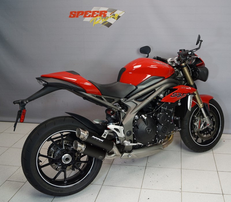 Bodis GPX2, Slip-On, Stainless Steel Black for TRIUMPH Speed Triple (2016-2017) | TSPT1050-007