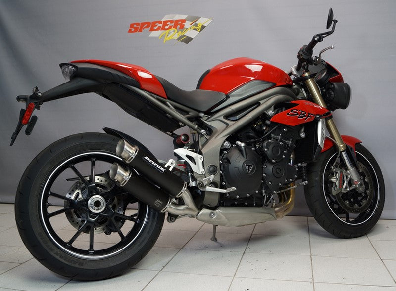 Bodis GPX2, Slip-On, Stainless Steel Black for TRIUMPH Speed Triple (2016-2017) | TSPT1050-007