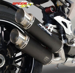 Bodis GPX2, Slip-On, Stainless Steel Black for TRIUMPH Speed Triple (2016-2017) | TSPT1050-007