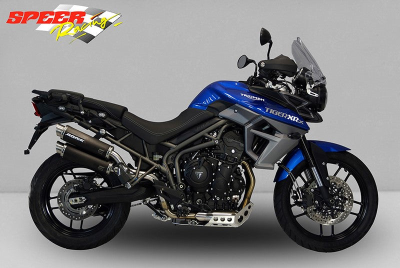 Bodis GPC-X2, Slip-On, Stainless Steel Black for TRIUMPH Tiger 800 (2015-2016) | TTI800-002