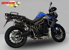 Bodis GPC-X2, Slip-On, Stainless Steel Black for TRIUMPH Tiger 800 (2015-2016) | TTI800-002