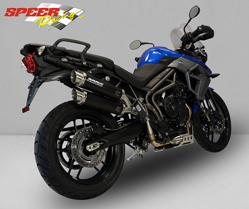 Bodis GPC-X2, Slip-On, Stainless Steel Black for TRIUMPH Tiger 800 (2015-2016) | TTI800-002