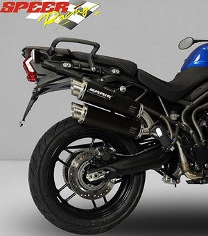 Bodis GPC-X2, Slip-On, Stainless Steel Black for TRIUMPH Tiger 800 (2015-2016) | TTI800-002