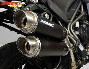Bodis GPC-X2, Slip-On, Stainless Steel Black for TRIUMPH Tiger 800 (2015-2016) | TTI800-002