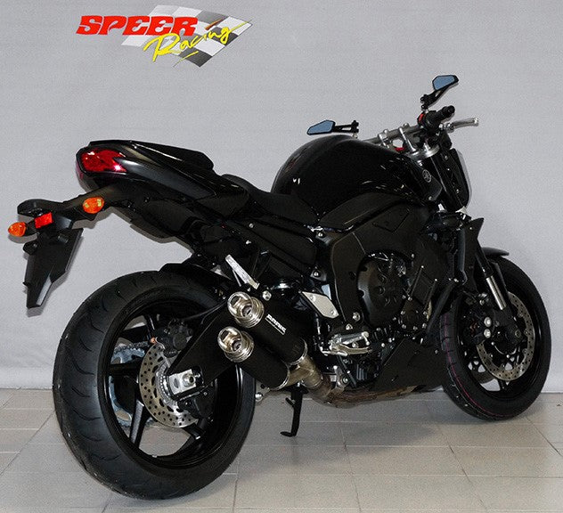 Bodis GPX2-S, Slip-On, Stainless Steel Black for YAMAHA FZ1 (2006-2016) | YFZ1-008