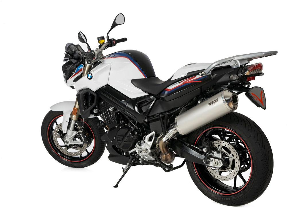 BOS Oval 120S Slip/On Exhaust EG Stainless Steel matt For BMW F 800 R 2009-2016 | 0911080S