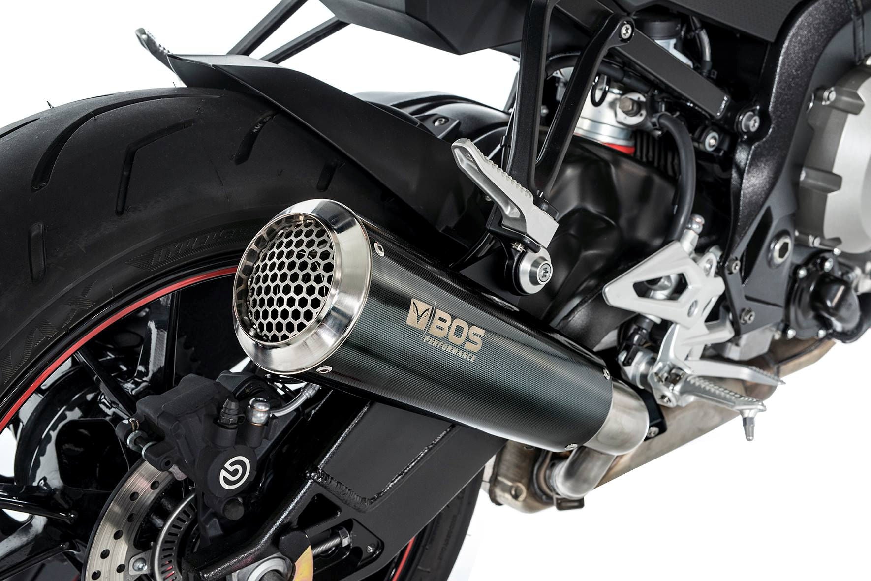 BOS SSEC RR Slip/On Exhaust EG (Euro 4) Carbon Steel For BMW S 1000 R 2017- | 1700011CS