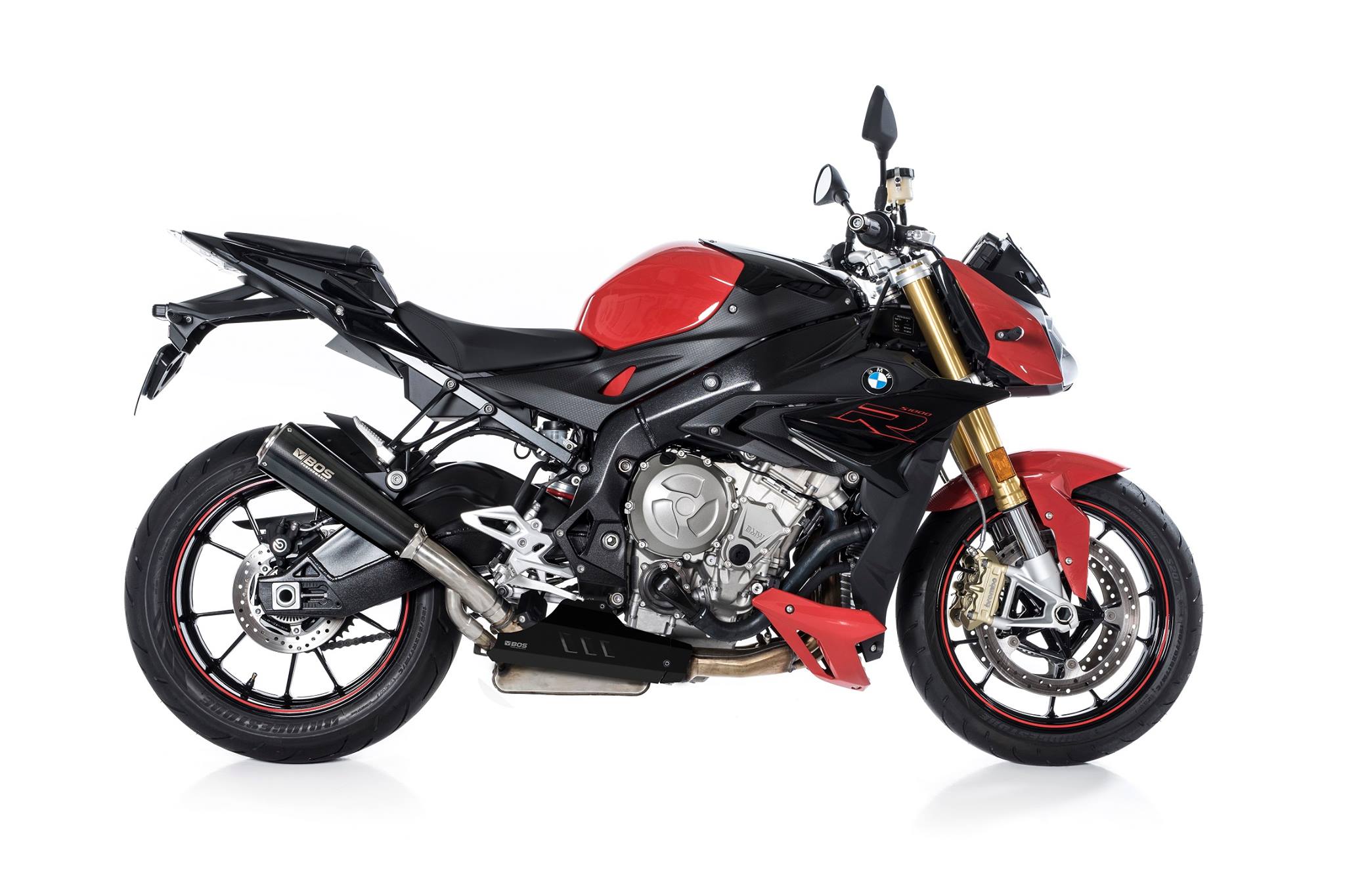 BOS SSEC RR Slip/On Exhaust EG (Euro 4) Carbon Steel For BMW S 1000 R 2017- | 1700011CS