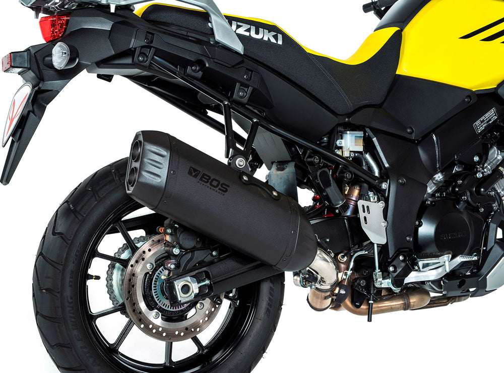 BOS Desert Fox Slip/On Exhaust EG (Euro 4) Black edition For SUZUKI DL 1000 V-Strom 2017- | 1740510B
