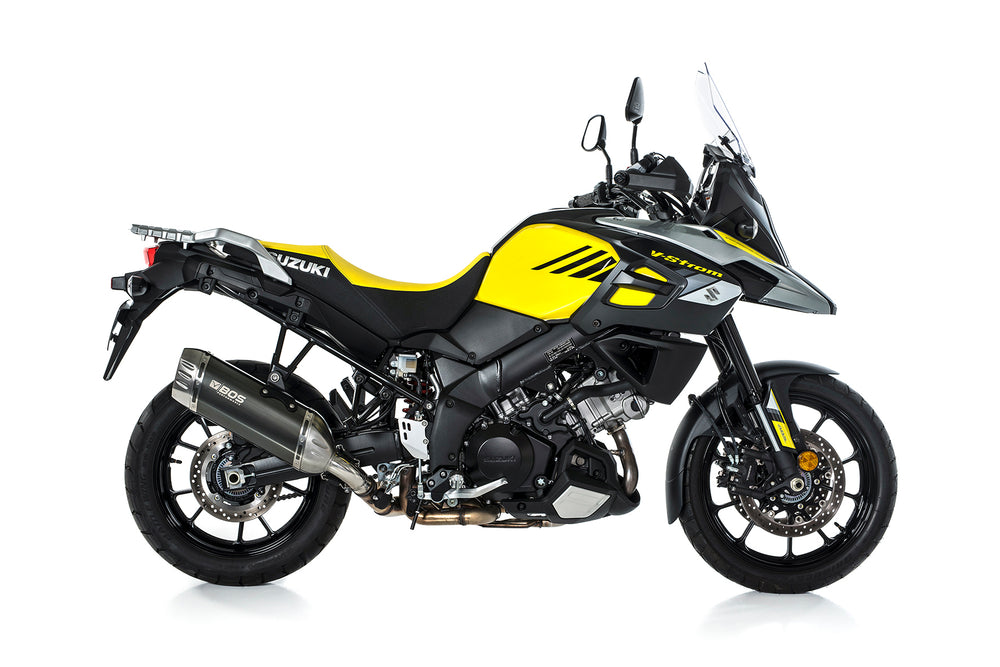 BOS Desert Fox Slip/On Exhaust EG (Euro 4) Carbon Steel For SUZUKI DL 1000 V-Strom 2017- | 1740510CS