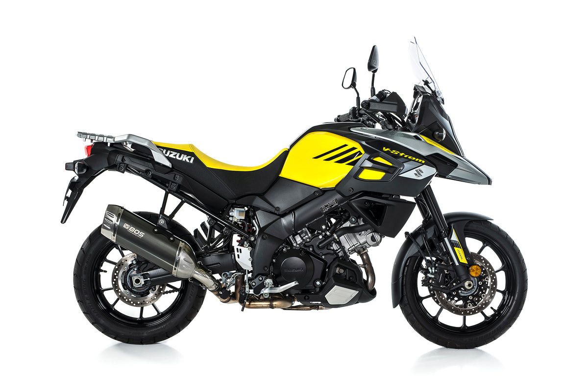 BOS Desert Fox Slip/On Exhaust EG (Euro 4) Carbon Steel For SUZUKI DL 1000 V-Strom 2017- | 1740510CS