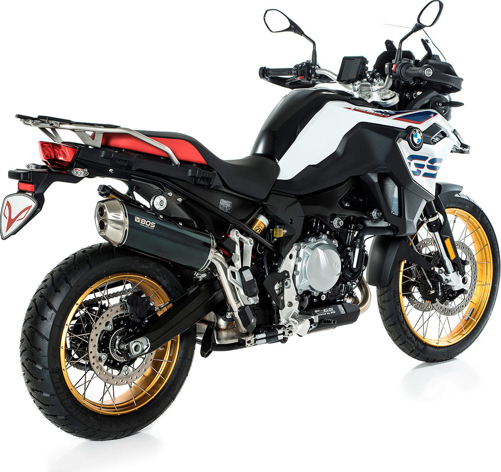 BOS Dunefox Slip/On Exhaust EG (Euro 4) Carbon Steel For BMW F 750 GS/ F 850 GS 2017- | 1840085CS