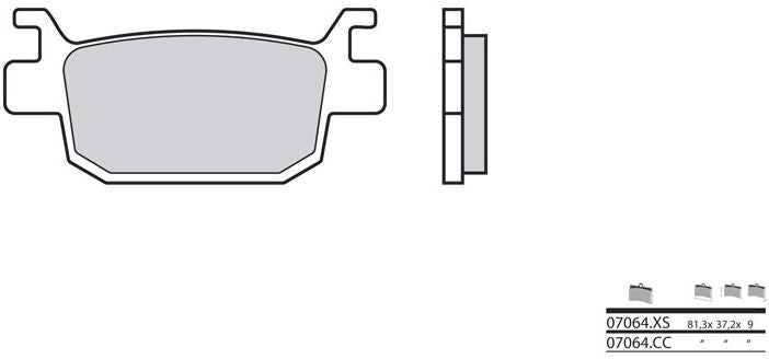 BREMBO Brake Pads 07064CC Carbon Ceramic | 07064CC