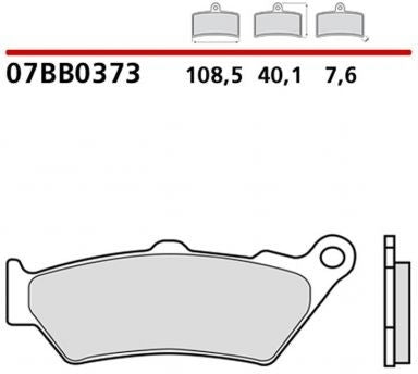 Brembo REAR BRAKE PADS SET BMW R 1200 RS 1200 2015-2018 | 07BB0373