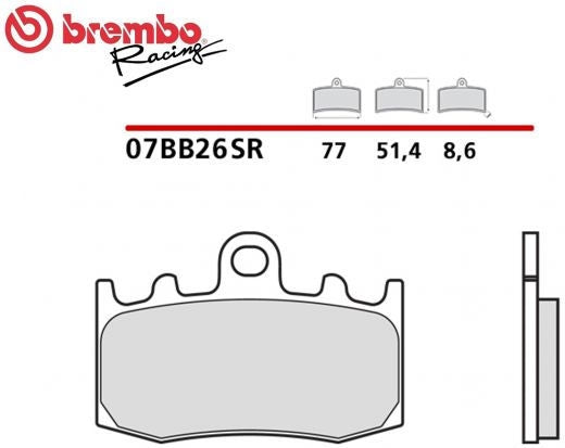 Brembo FRONT BRAKE PADS SET BMW K 1300 S 2007-2016 | 07BB26SR