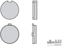BREMBO Brake Pads 07GR6319 Organic | 07GR6319