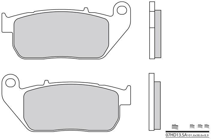 BREMBO Brake Pads 07HD13SA Sintered Metal | 07HD13SA