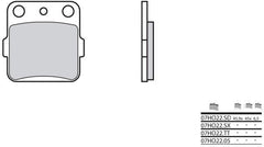 BREMBO Brake Pads 07HO2205 Organic | 07HO2205