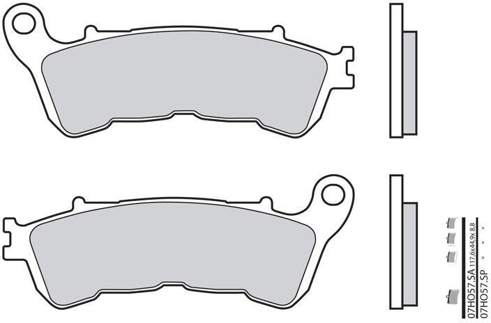 BREMBO Brake Pads 07HO57SP Sintered Metal | 07HO57SP