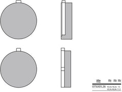 BREMBO Brake Pads 07SU0526 Organic | 07SU0526