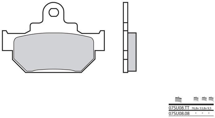 BREMBO Brake Pads 07SU0808 Organic | 07SU0808