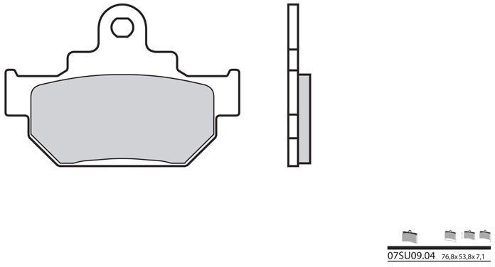 BREMBO Brake Pads 07SU0904 Organic | 07SU0904