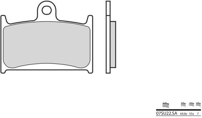 BREMBO Brake Pads 07SU22SA Sintered Metal | 07SU22SA