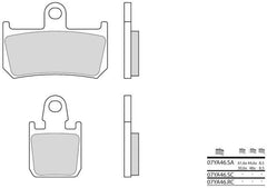 BREMBO Brake Pads 07YA46SC Sintered Metal | 07YA46SC