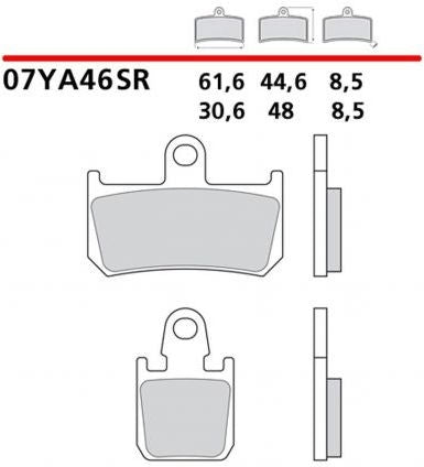 Brembo FRONT BRAKE PADS SET YAMAHA YZF R1 1000 2007-2014 | 07YA46SR