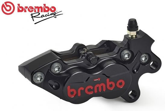 Brembo BLACK WITH RED LOGO FRONT AXIAL RIGHT BRAKE CALIPER CNC P4-40RR | 20475667