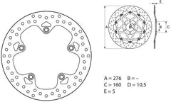 BREMBO Oro Brake Disc Round Fix | 68B407G9