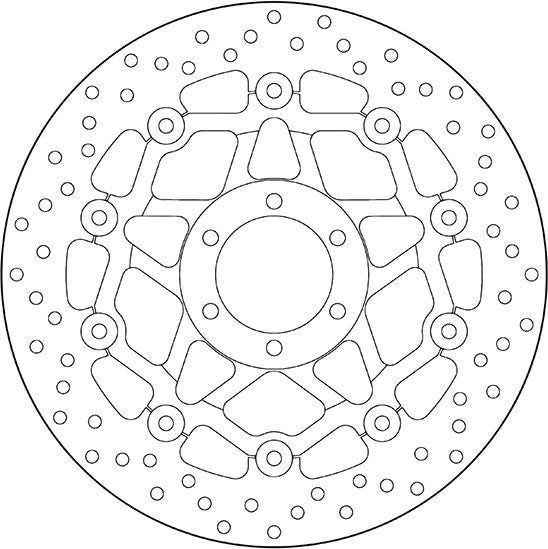BREMBO Oro Brake Disc Round Floating | 78B408A2
