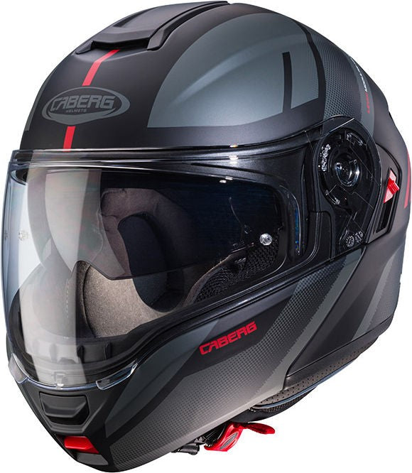 CABERG LEVO X MANTA MODULAR HELMET BLACK RED | C0GE60H9