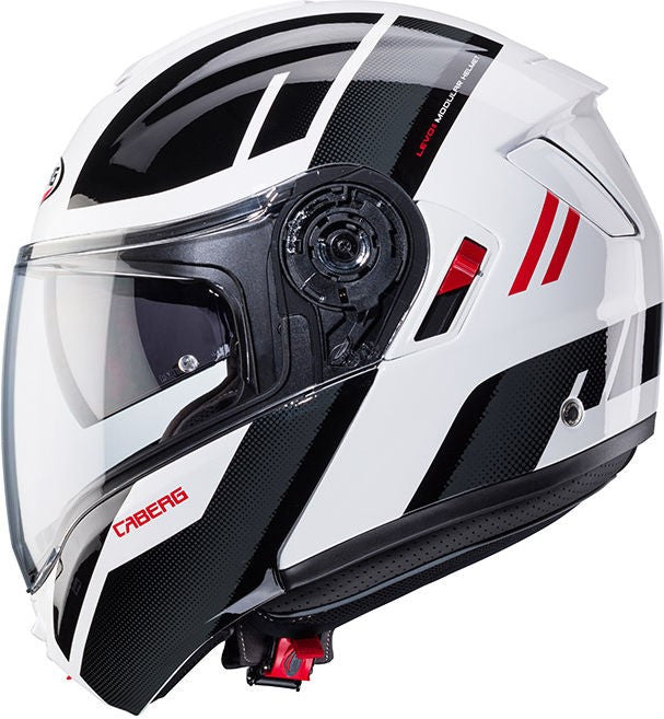 CABERG LEVO X MANTA MODULAR HELMET WHITE RED | C0GE60L3