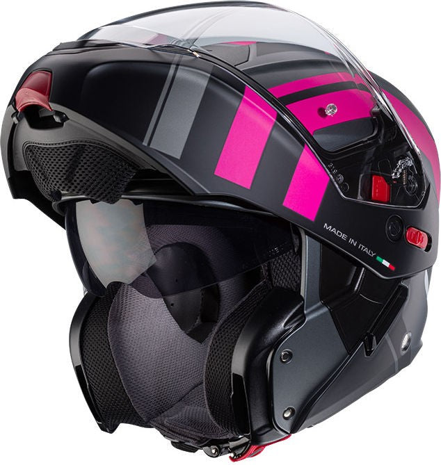 CABERG HORUS X ROAD HELMET BLACK FUCHSIA | C0JD60M1