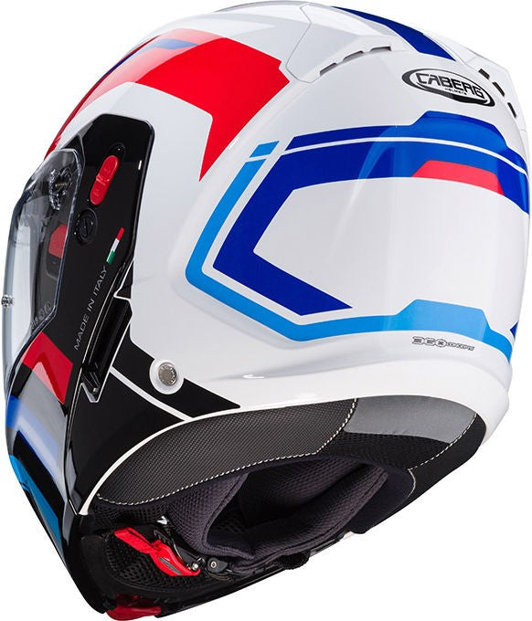 CABERG HORUS X ROAD HELMET WHITE BLACK RED BLUE | C0JD60M6