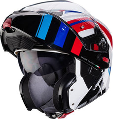 CABERG HORUS X ROAD HELMET WHITE BLACK RED BLUE | C0JD60M6