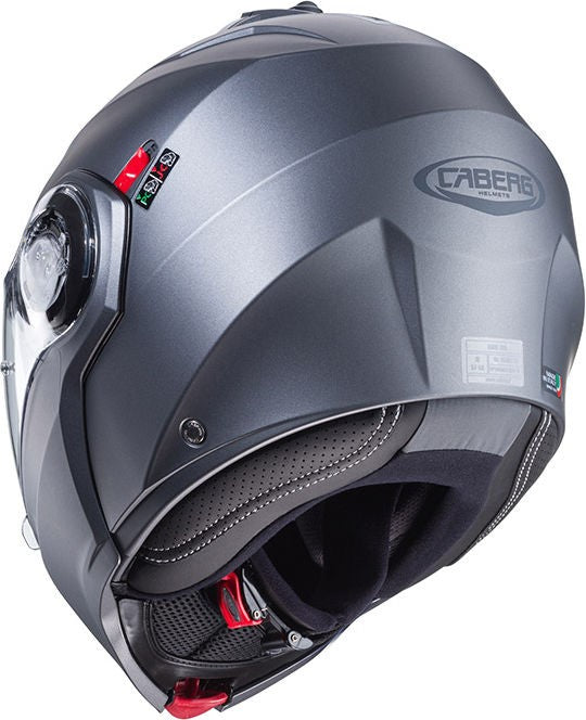 CABERG DUKE EVO MODULAR HELMET GUN METALLIC MATT | C0KA6091