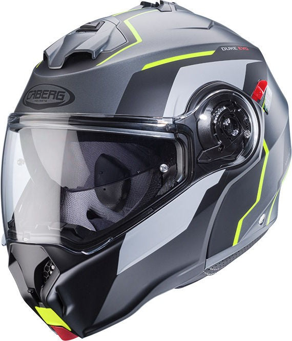 CABERG DUKE EVO MOVE MODULAR HELMET BLACK YELLOW | C0KB60L1