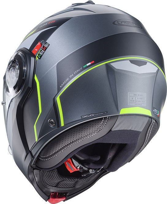 CABERG DUKE EVO MOVE MODULAR HELMET BLACK YELLOW | C0KB60L1