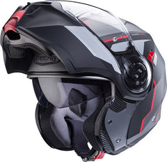 CABERG DUKE EVO MOVE MODULAR HELMET BLACK RED | C0KB60L2