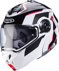 CABERG DUKE EVO MOVE MODULAR HELMET WHITE RED | C0KB60M3