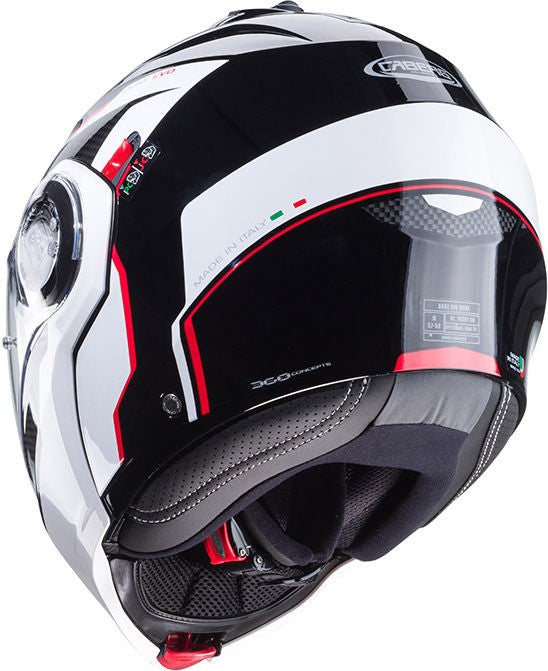 CABERG DUKE EVO MOVE MODULAR HELMET WHITE RED | C0KB60M3